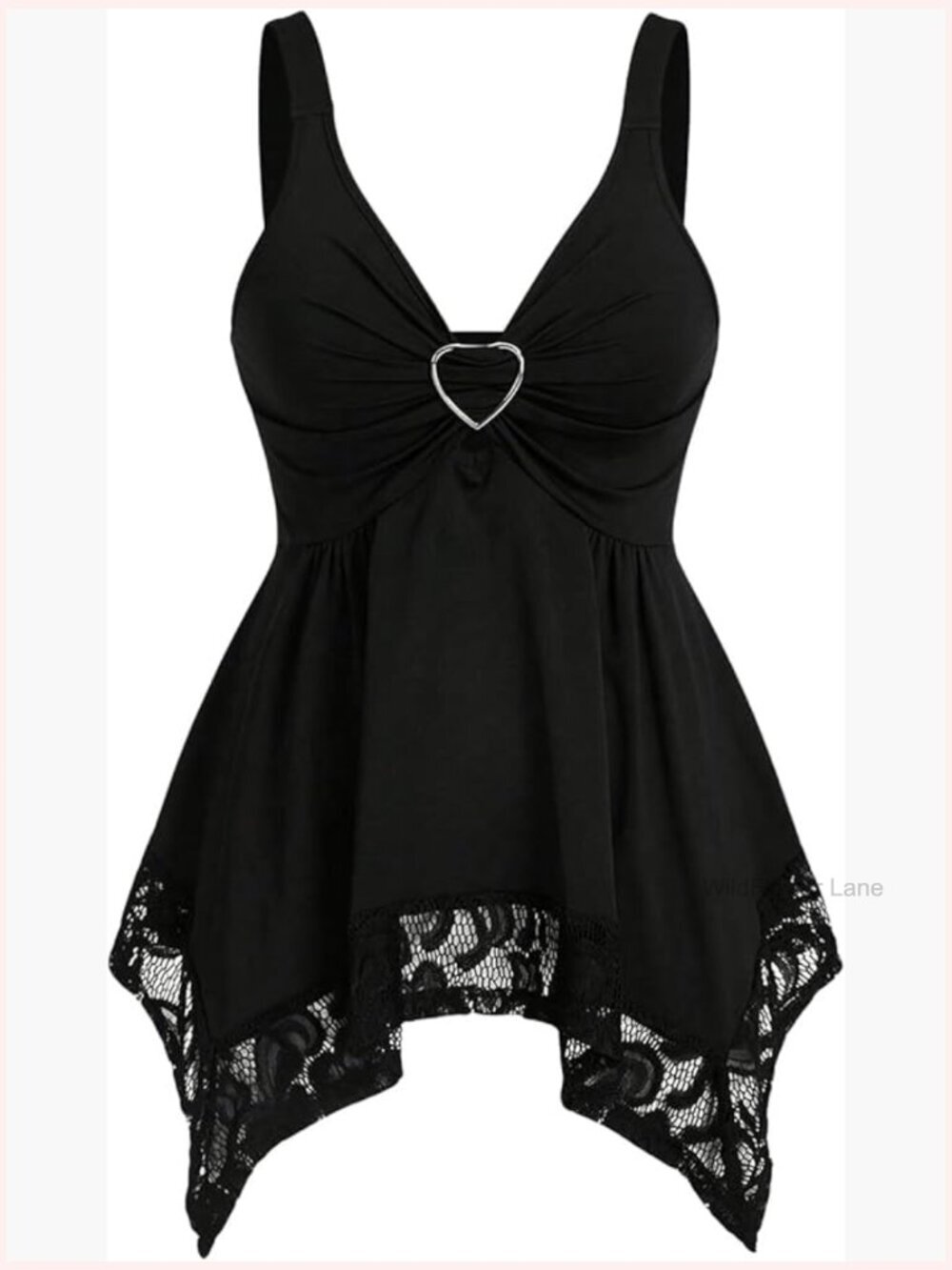Y2k Babydoll Tank Top Sleeveless V Neck Grunge Blouse